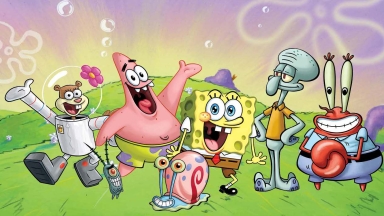 obrazek z bajki SpongeBob Kanciastoporty